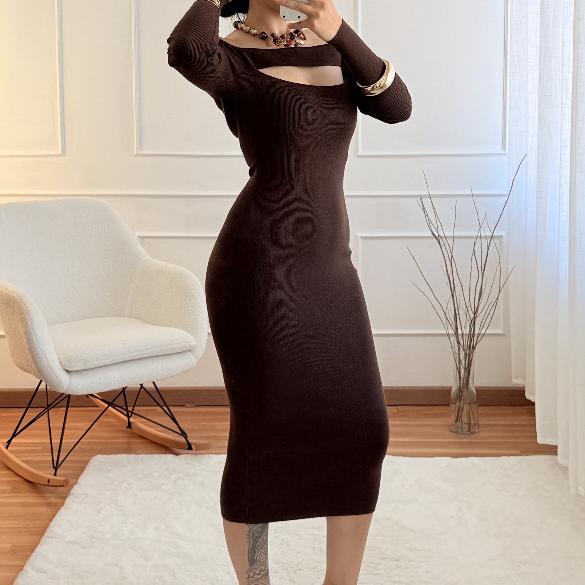 Vestido malha justo