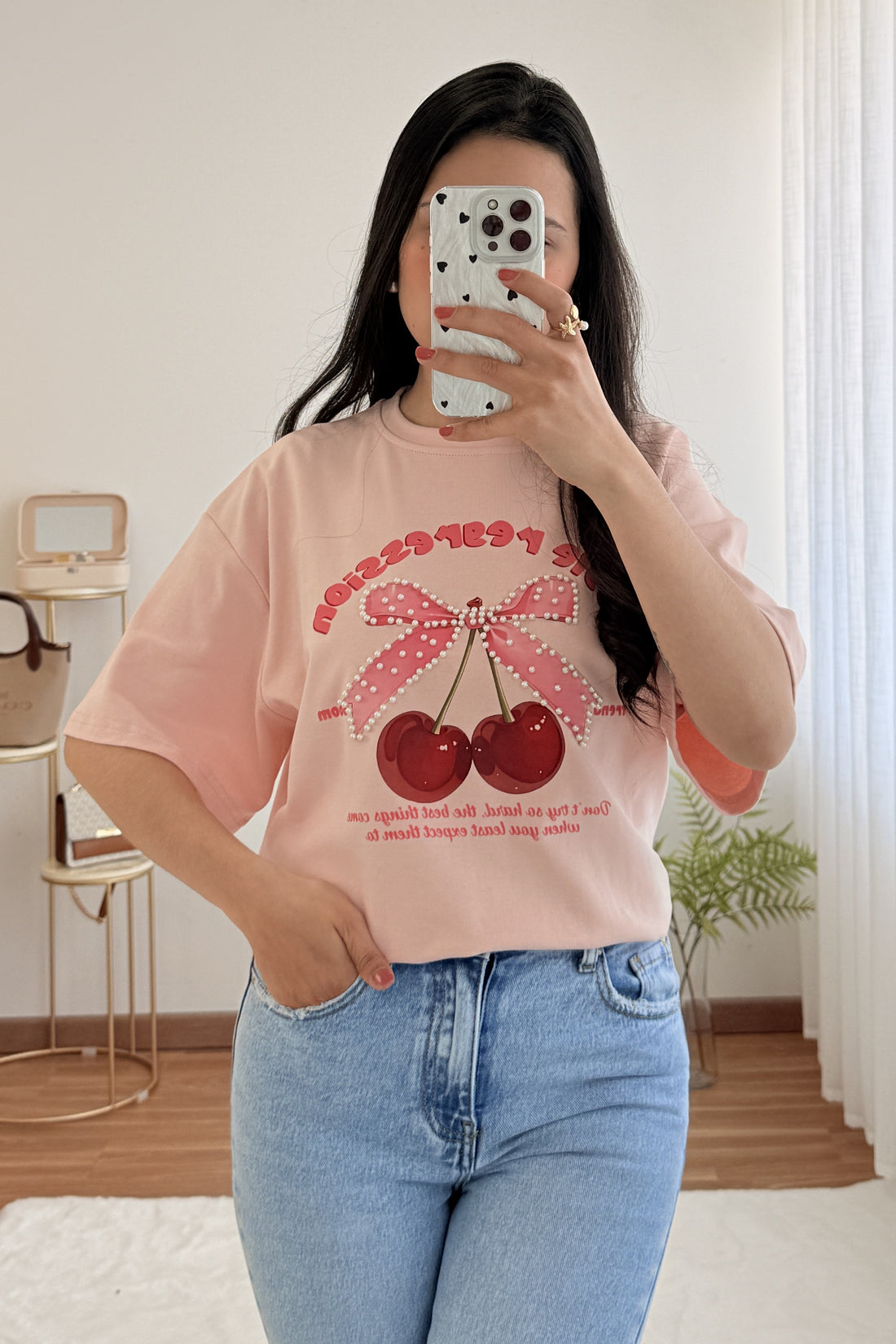 T-shirt cereja AZAKA