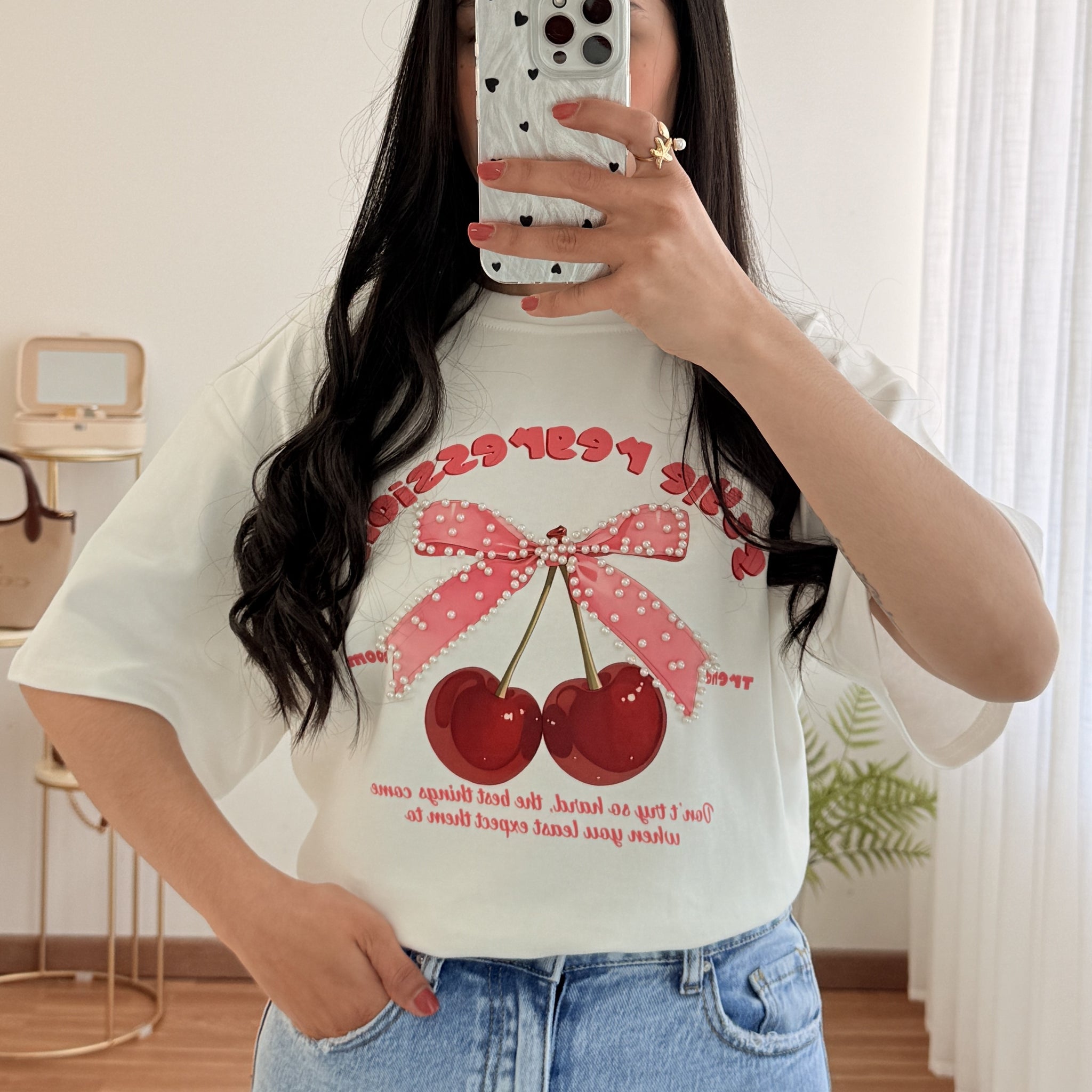 T-shirt cereja AZAKA