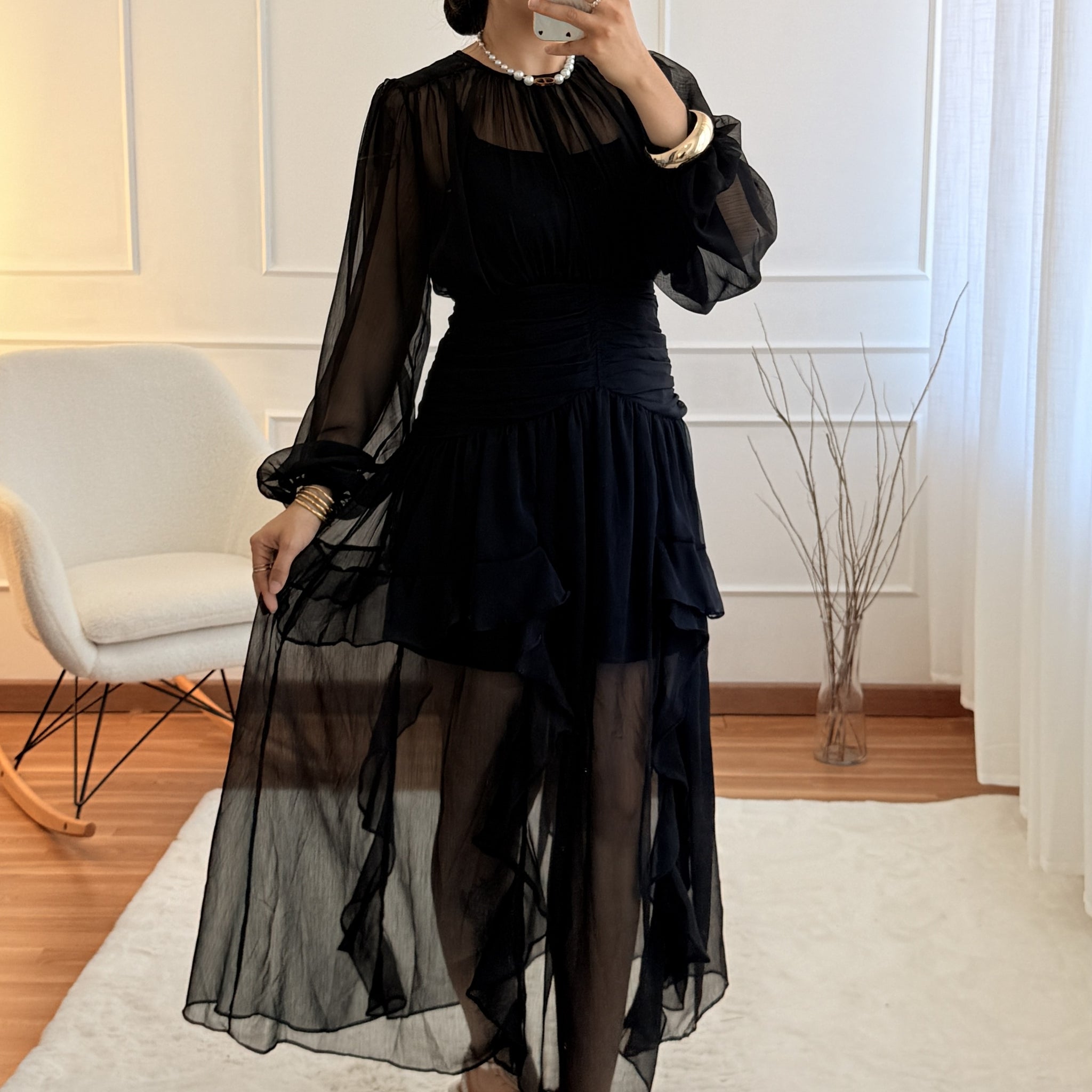 Vestido em organza