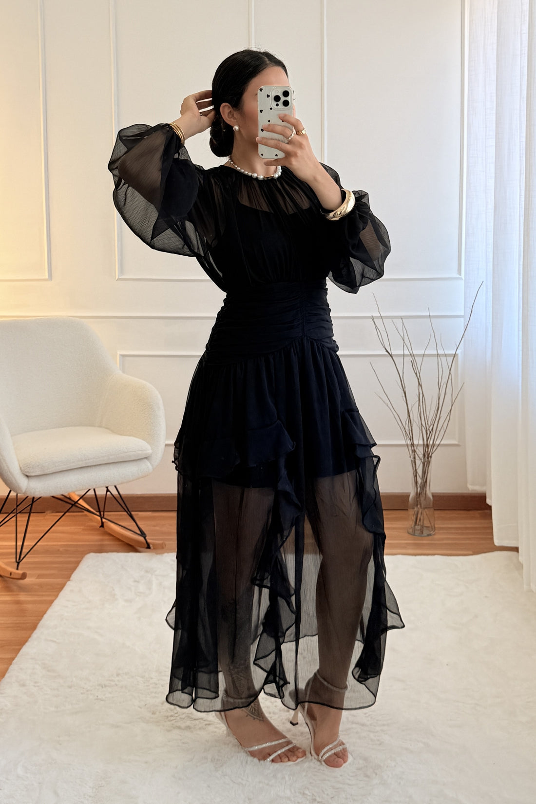 Vestido em organza