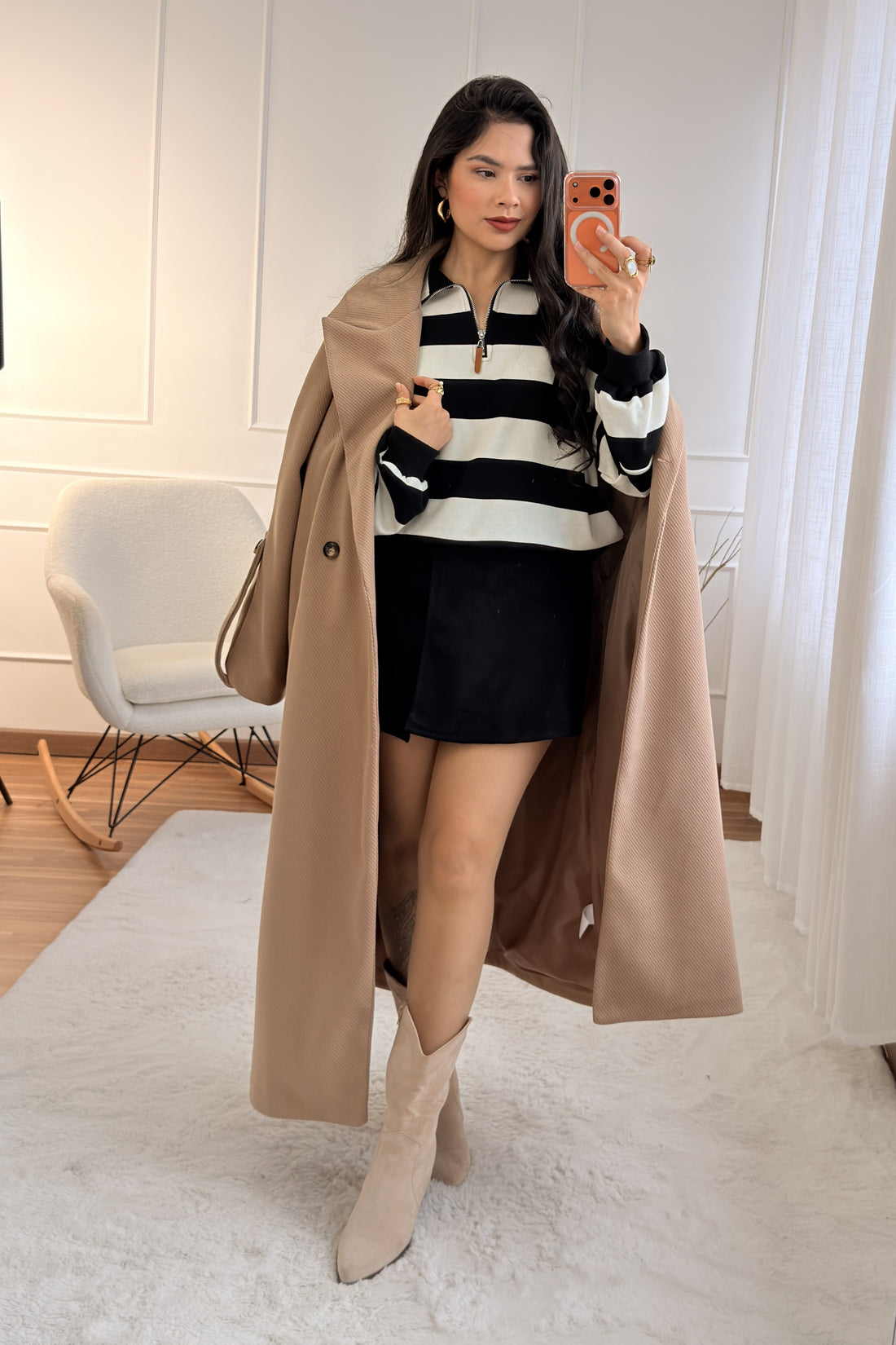 Camisola riscas fecho DROLE DE COPIE