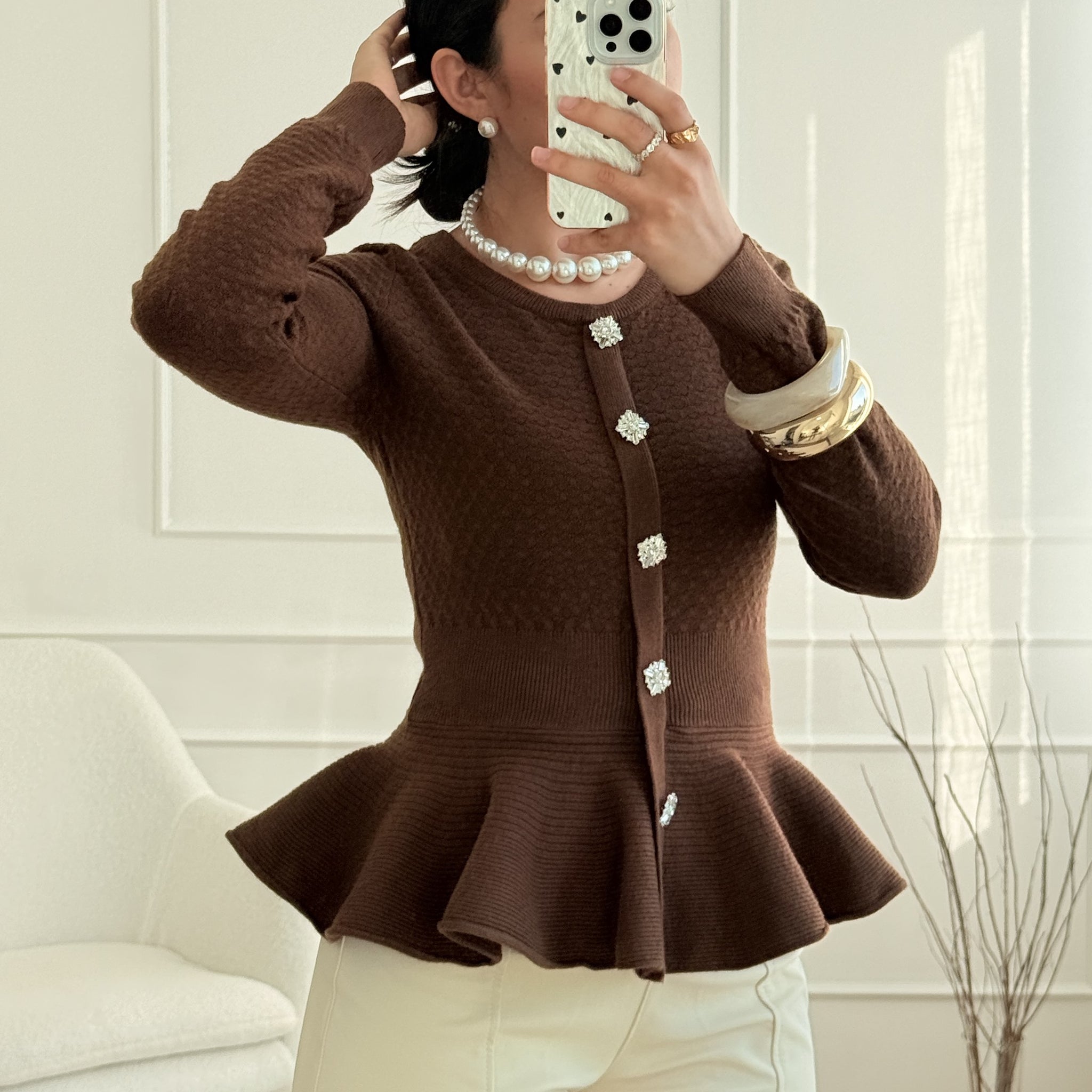 Camisola botões decorativos MOCHY