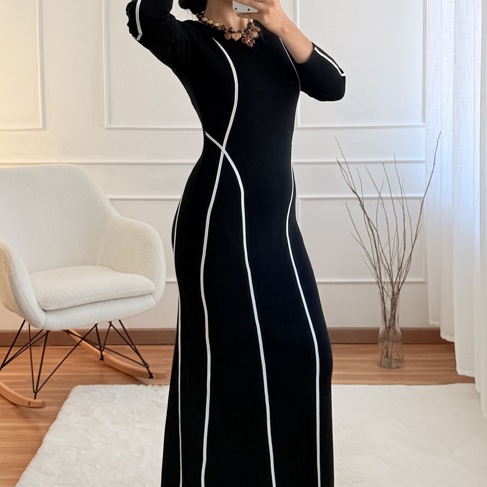 Vestido comprido malha
