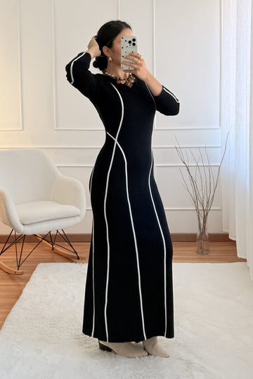 Vestido comprido malha