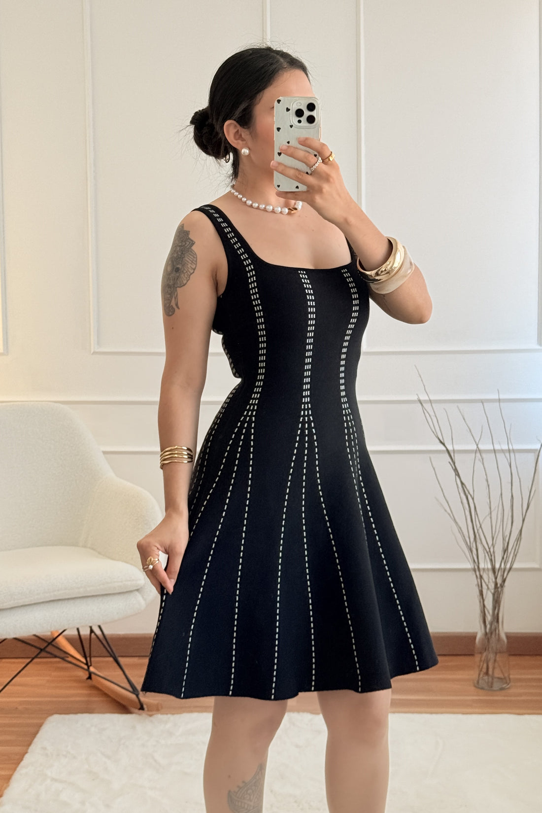 Vestido de malha elegante