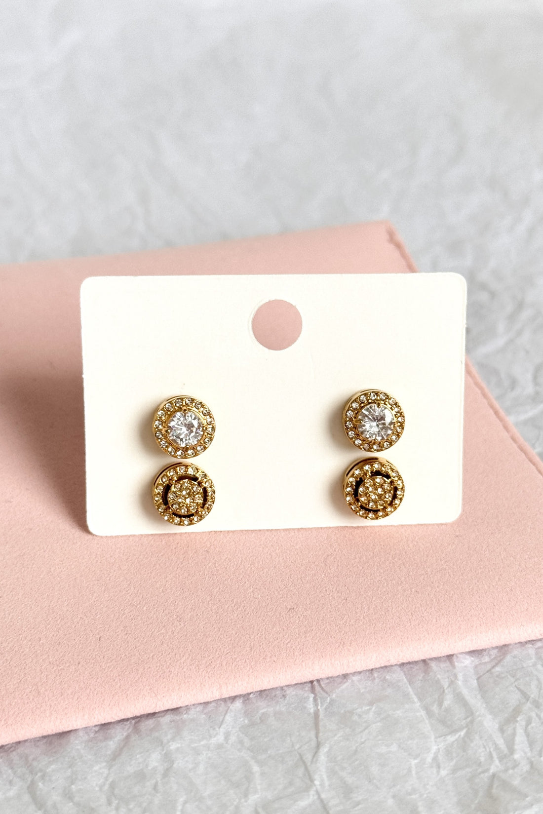 Brincos de Luxo com Zircónias com 2 Pares - lavishiochicBrincoslavishiochic