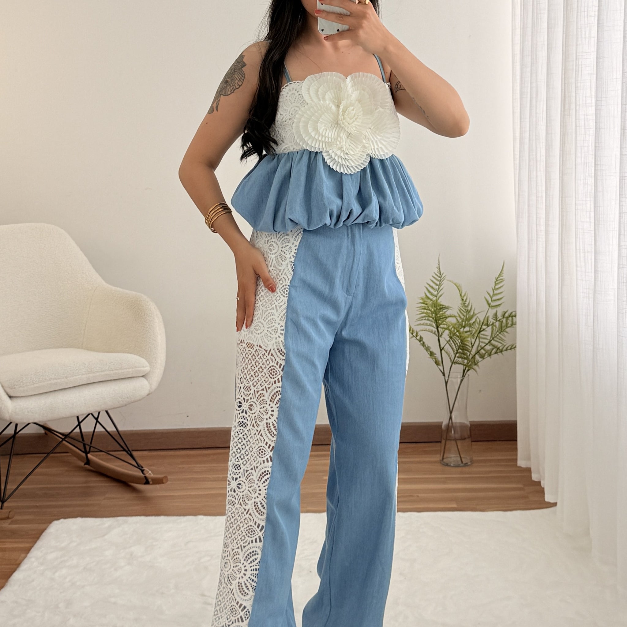 Conjunto renda e ganga