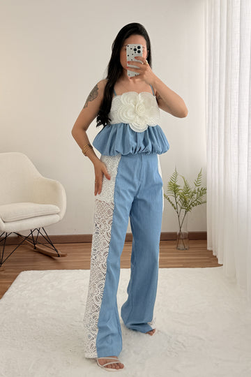 Conjunto renda e ganga