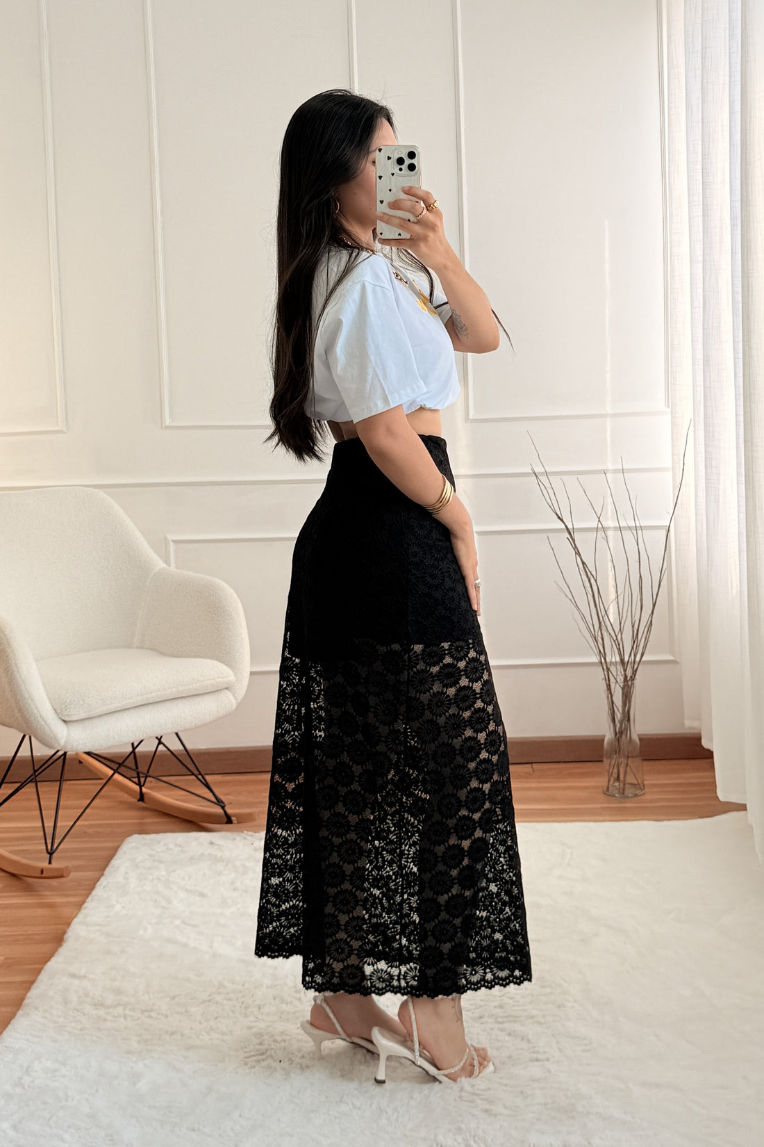 Saia em renda ELLI WHITE