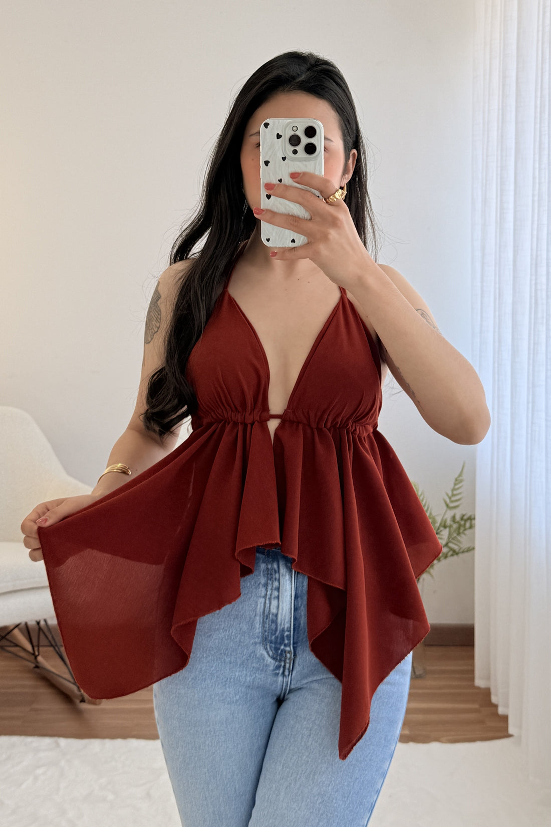 Top decote nas costas