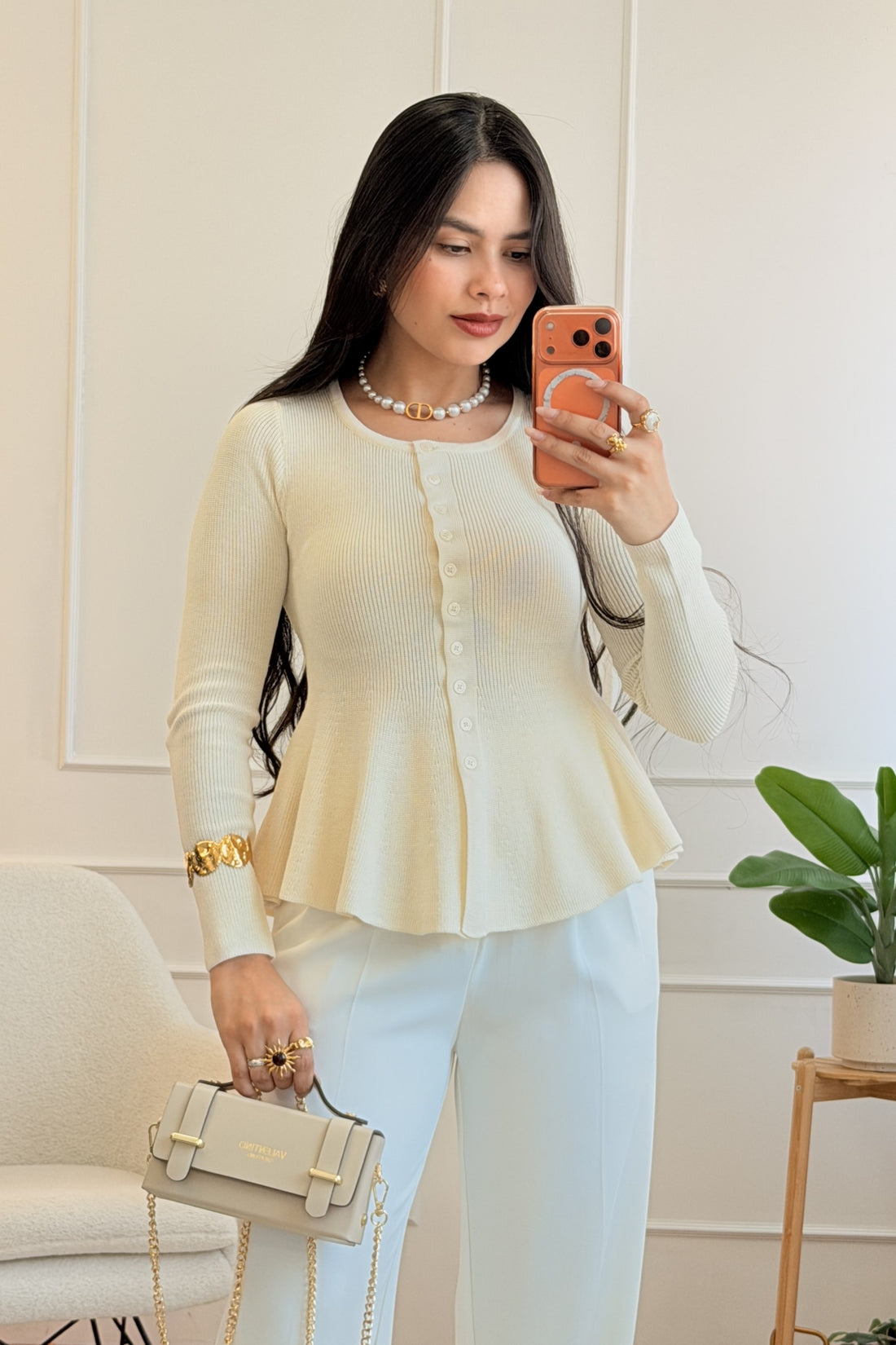 Camisola de malha peplum - lavishiochiccamisolalavishiochic