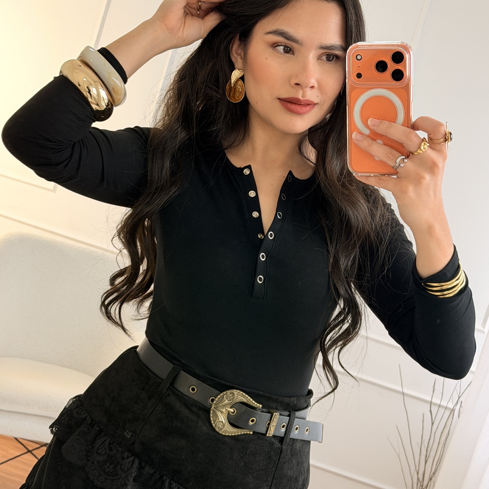 Camisola decote botões DROLE DE COPINE