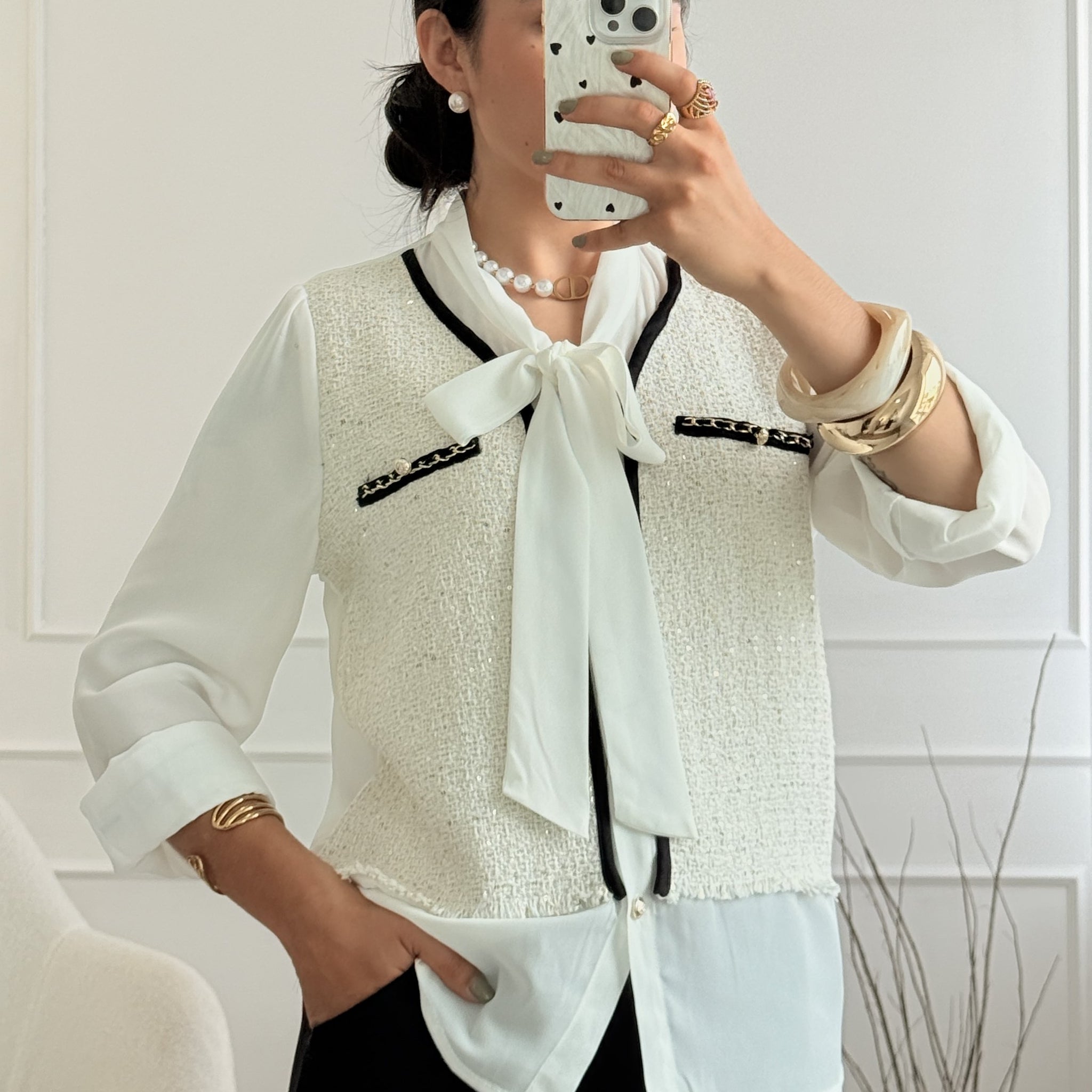 Blusa estilo Chanel