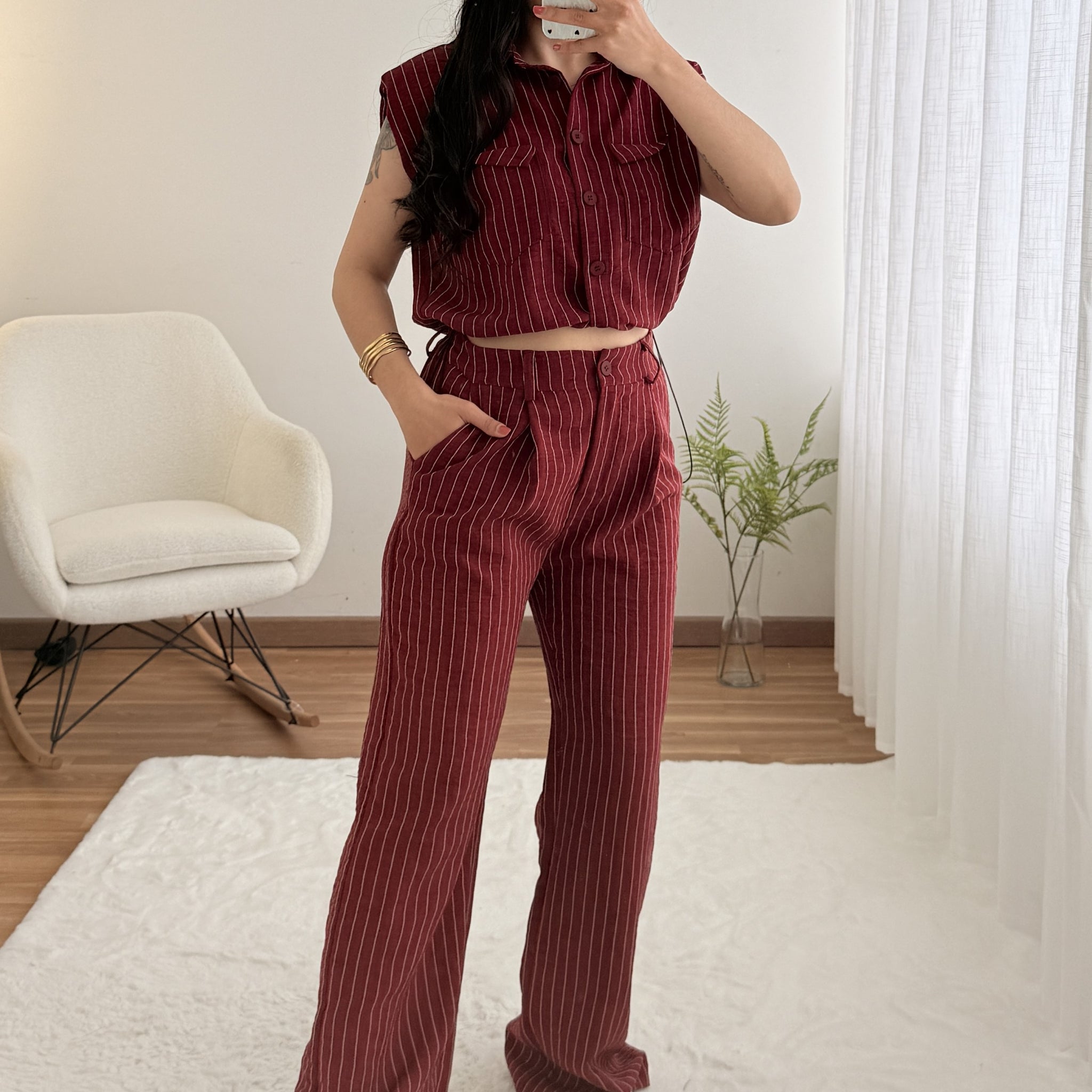 Conjunto colete+calça prático