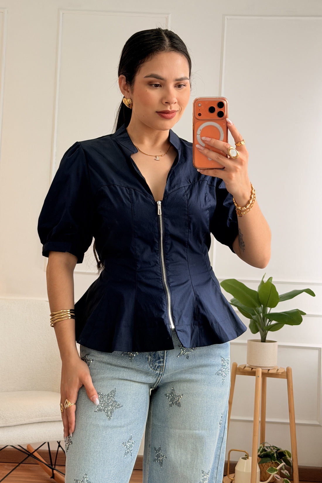 Blusa com fecho de correr - lavishiochicBlusalavishiochic