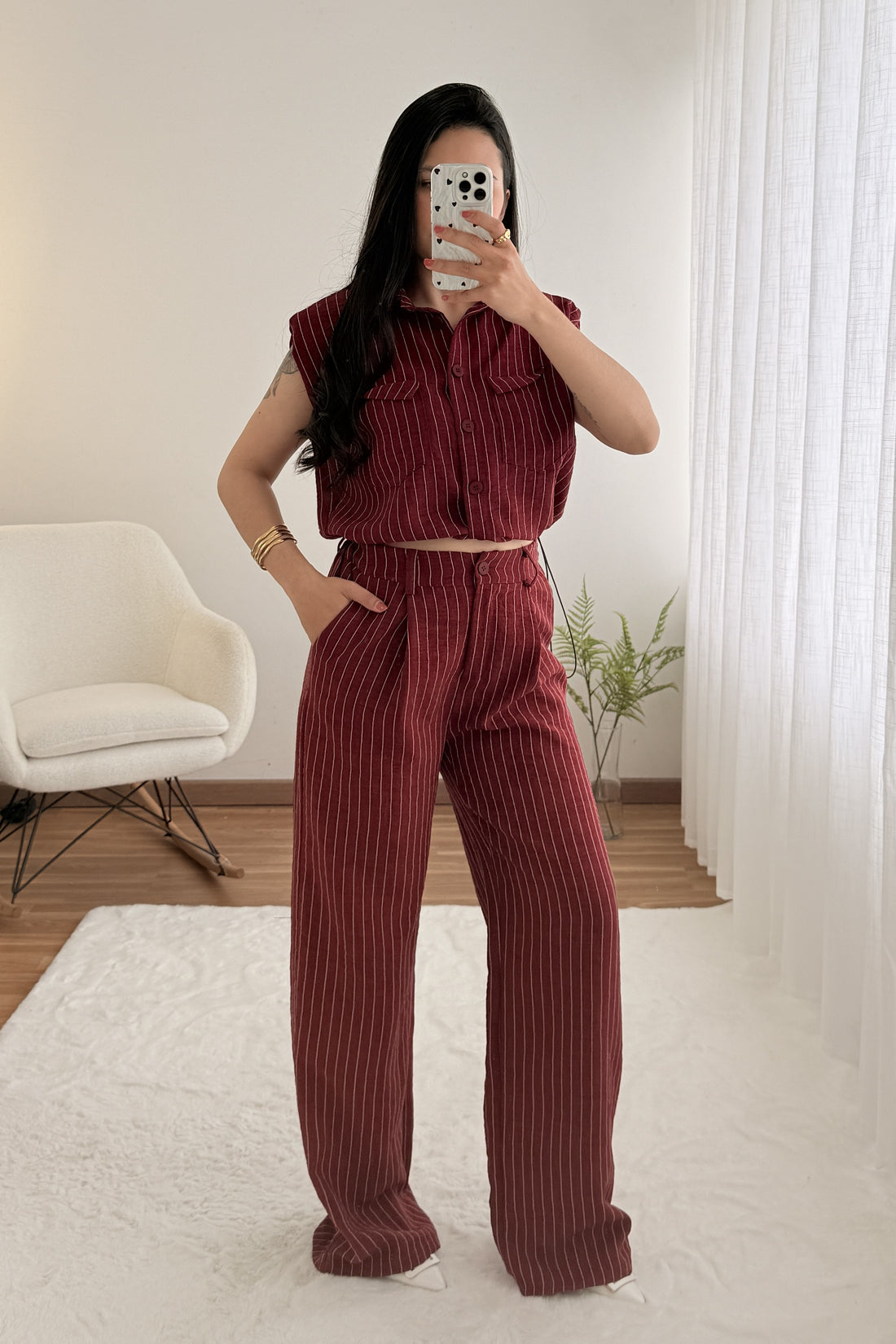 Conjunto colete+calça prático