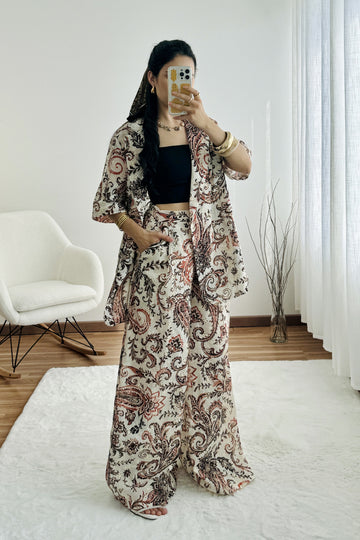 Blazer ligero estampado LUMINA