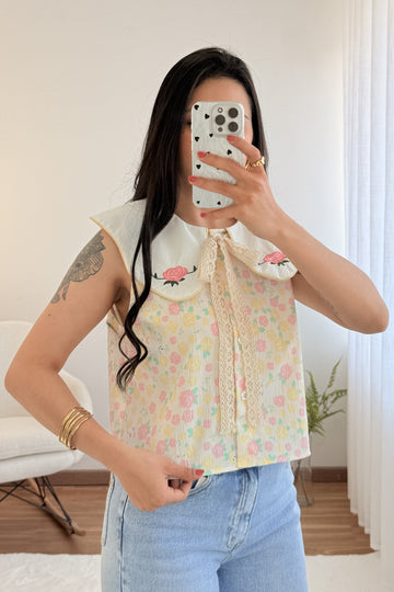 Blusa rosa doce MOCHY