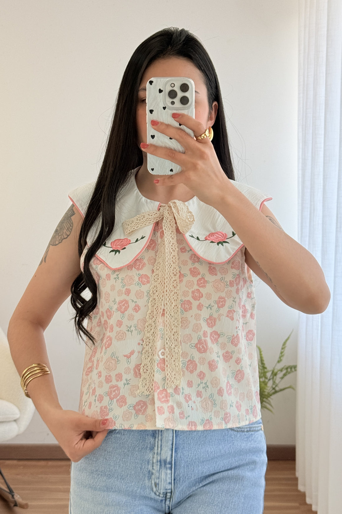 Blusa rosa doce MOCHY