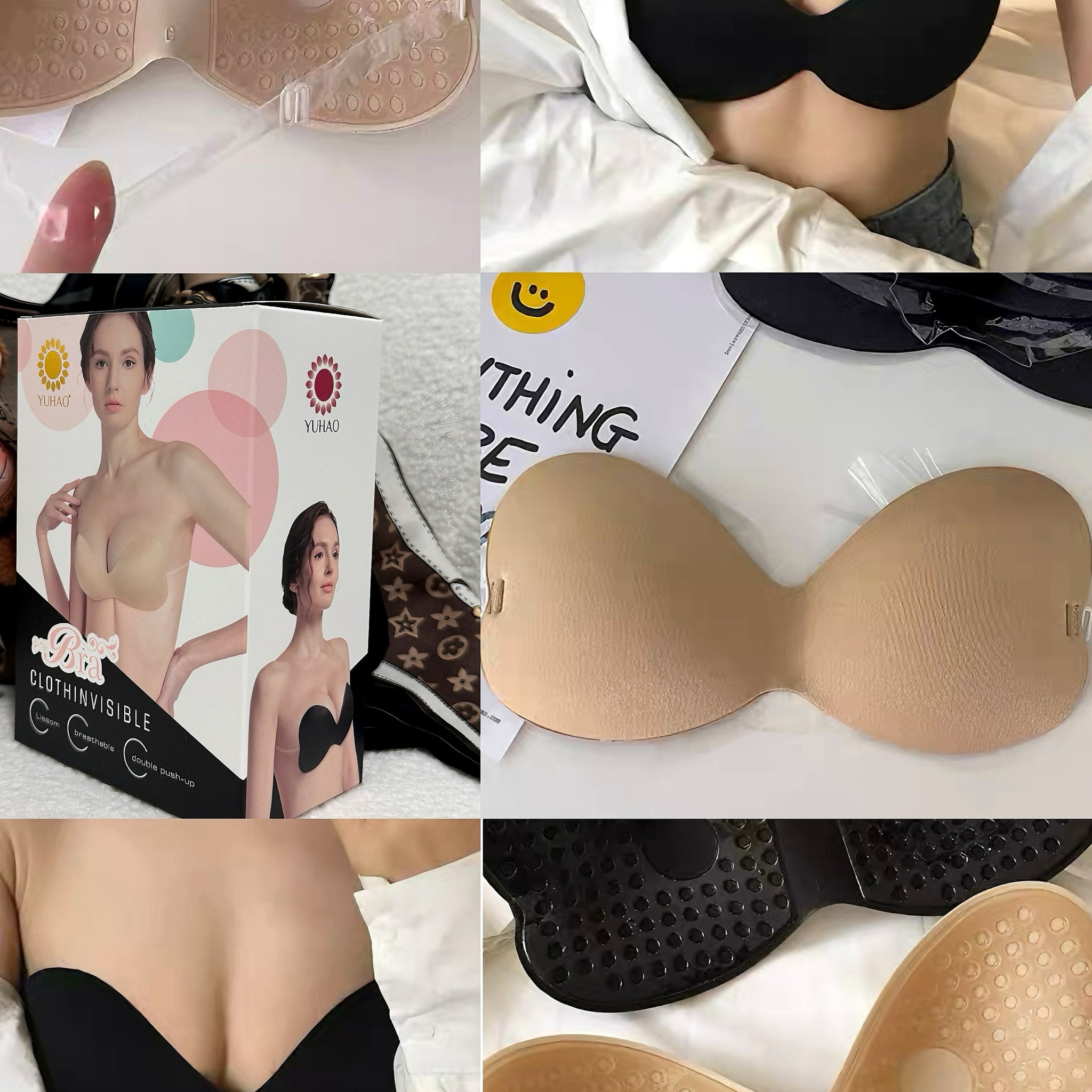 Soutien Invisível Push-Up Sem Alças