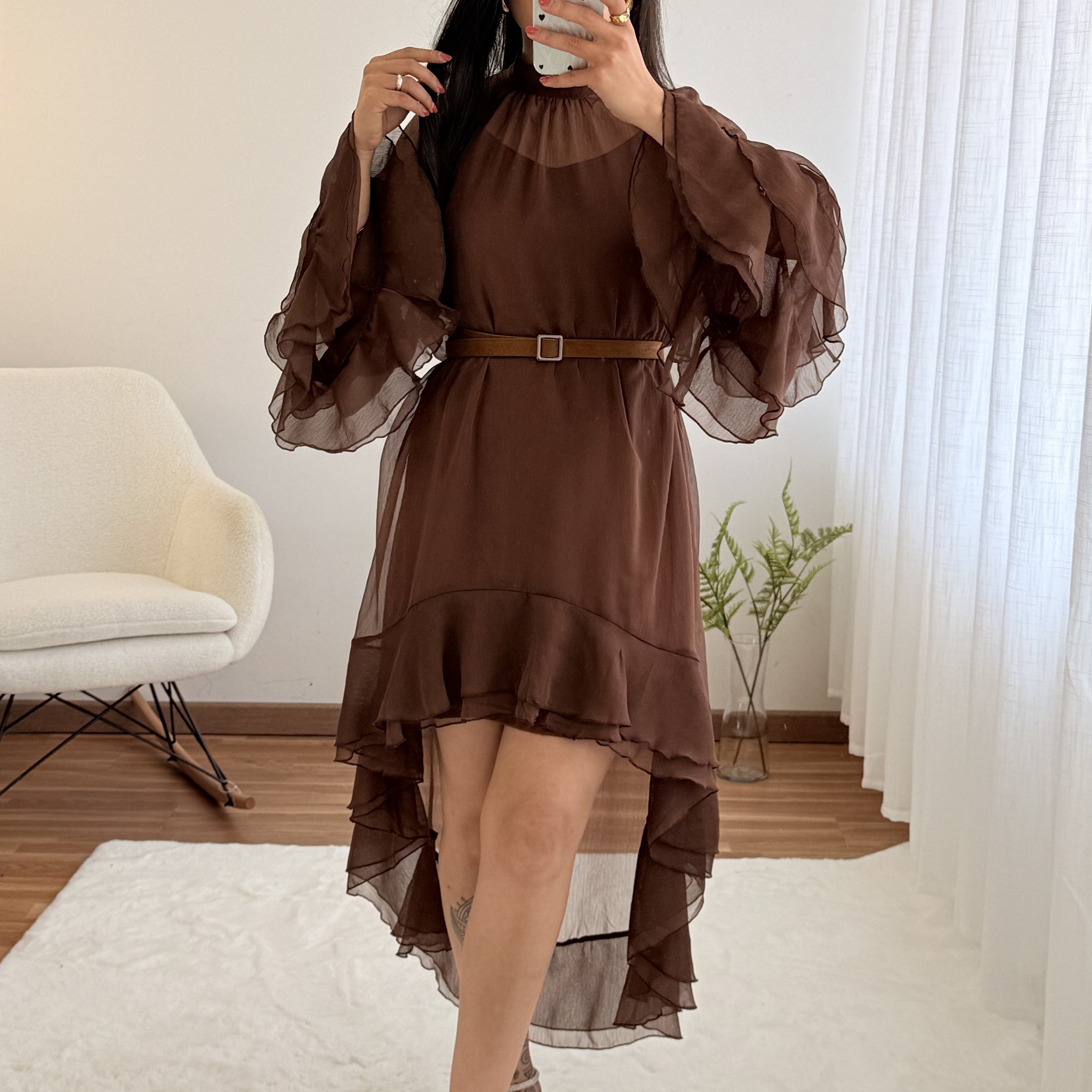 Vestido leve e fluido MOCHY