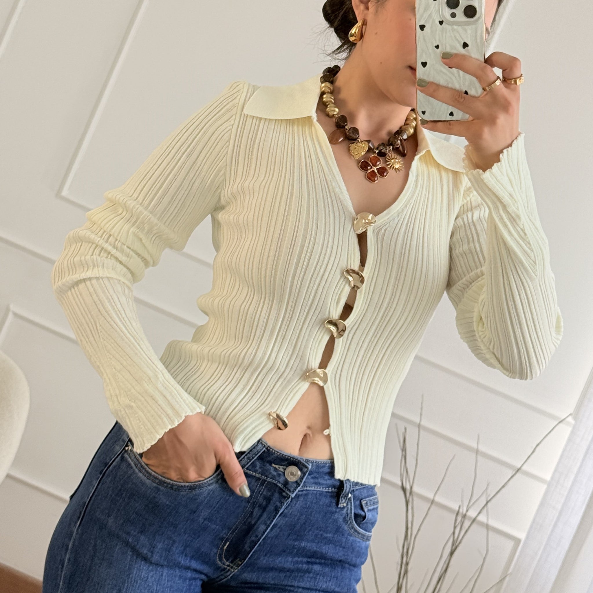 Blusa botões DROLE DE COPINE