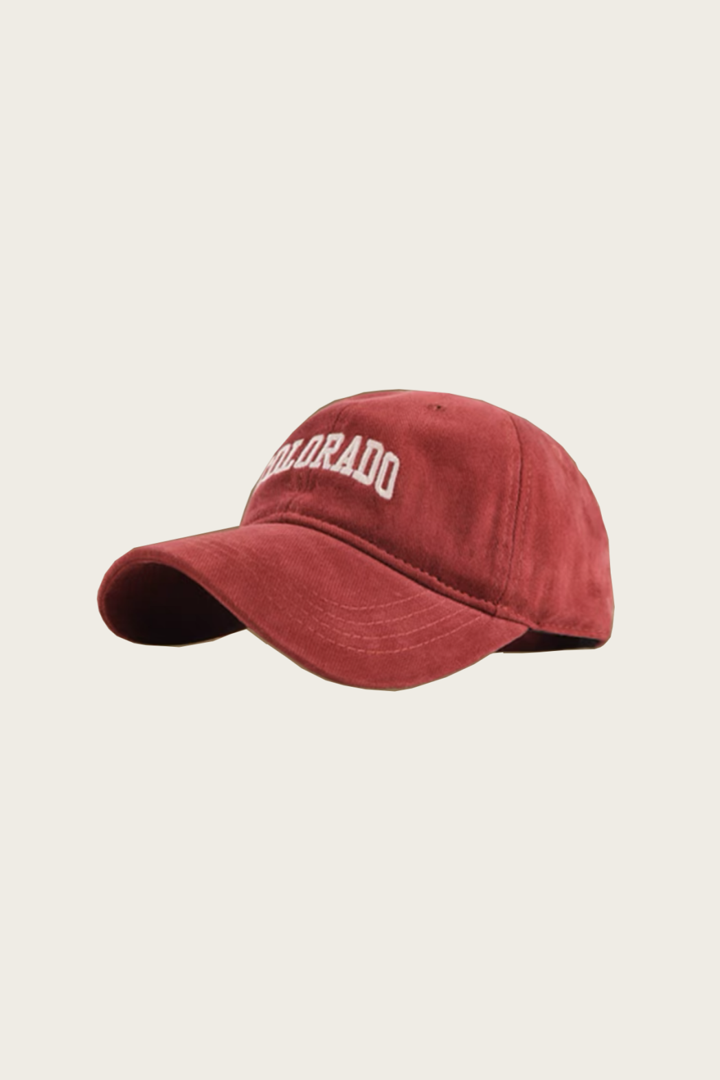 Boné com pala curva