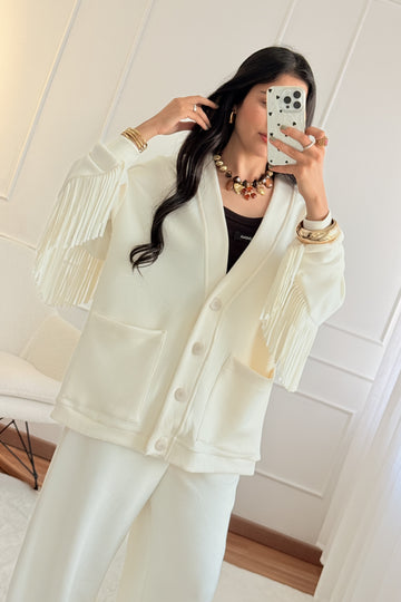 Casaco franjas LUMINA