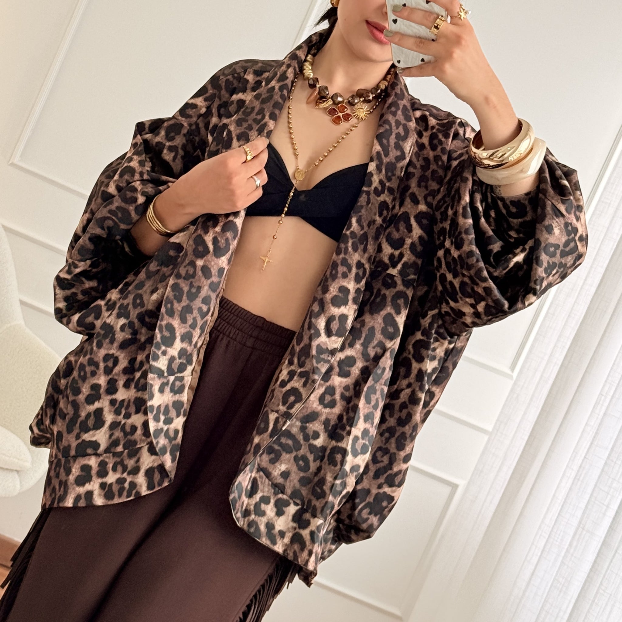 Bomber oversize leopardo MOCHY