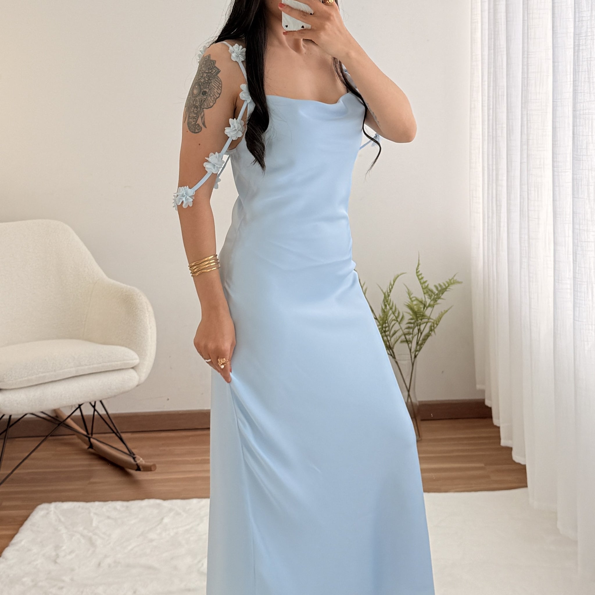 Vestido duas alças ELLI WHITE