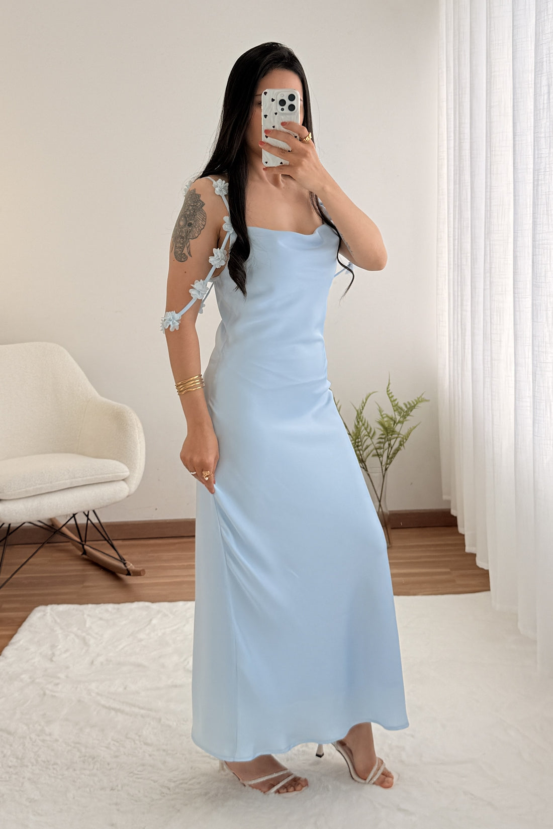 Vestido duas alças ELLI WHITE