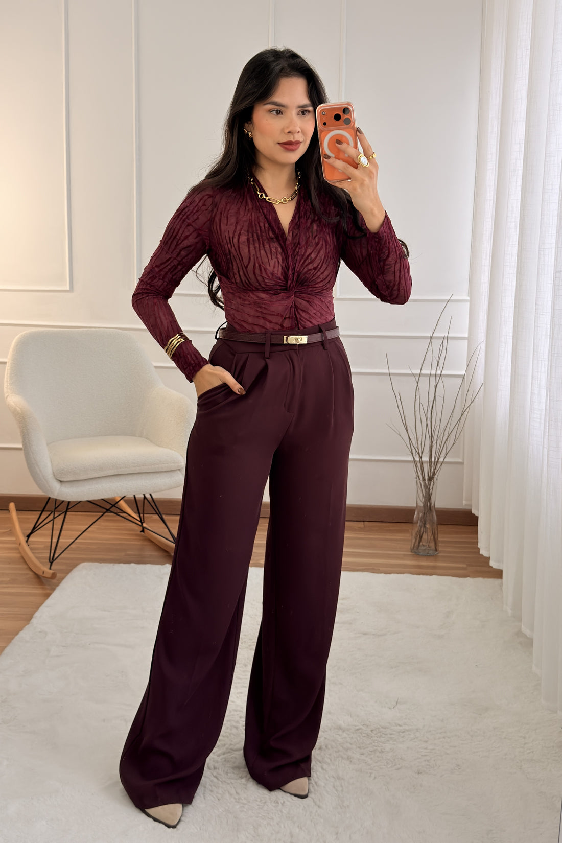 Body em tecido texturizado DROLE DE COPINE