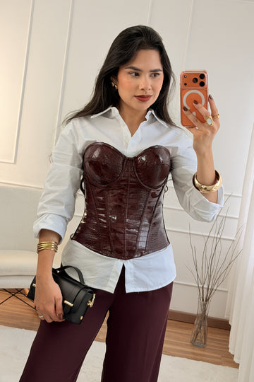 Top estilo corpete MOCHY