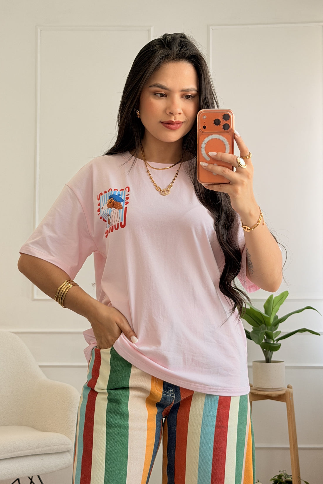 T-shirt com estampa de cachorro - lavishiochict-shirtlavishiochic