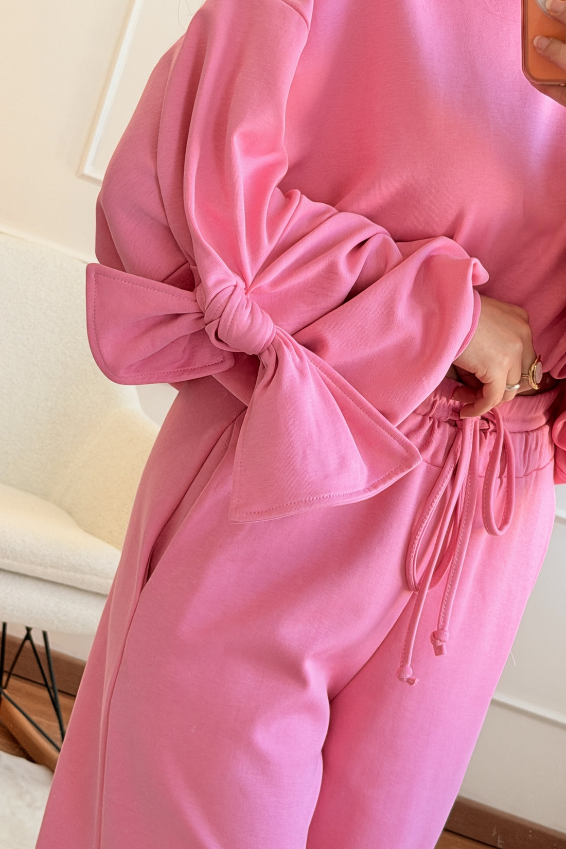 Sweat mangas com laços LUMINA