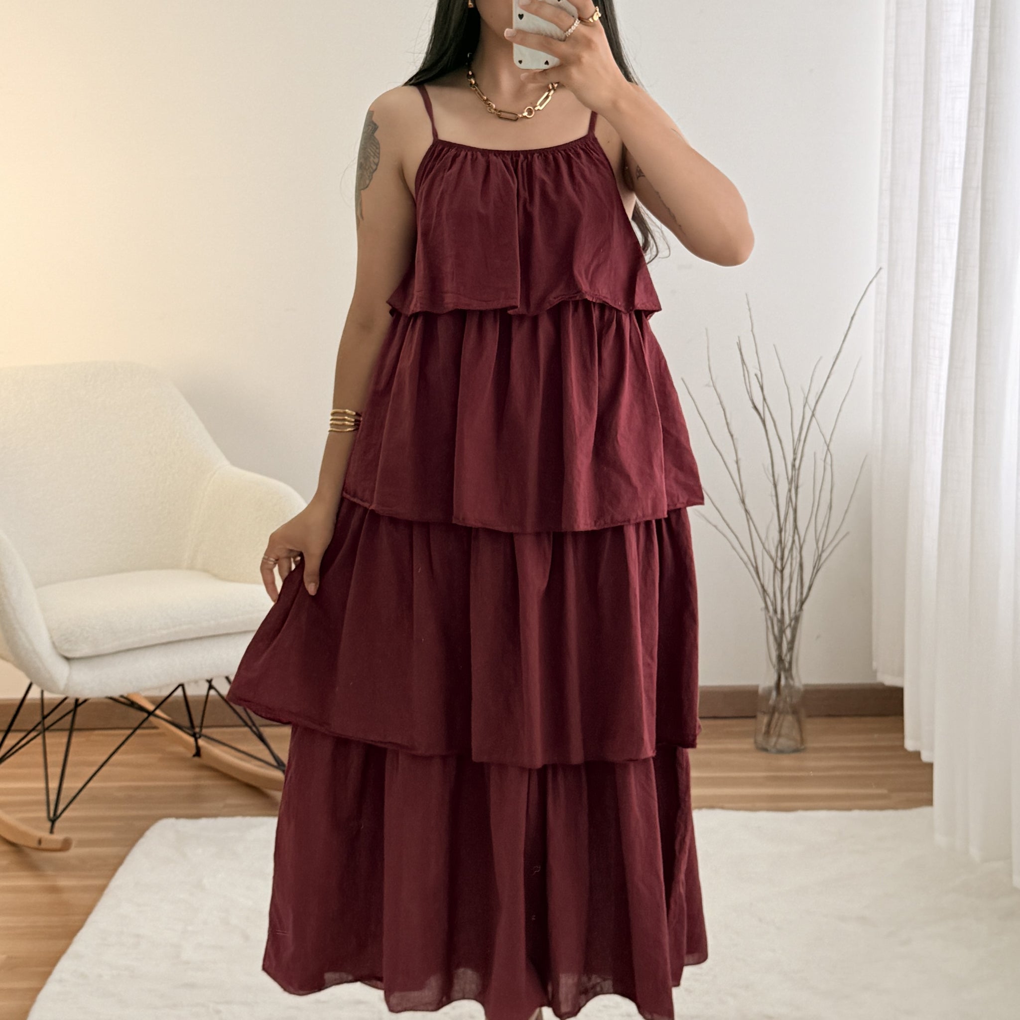 Vestido leve e fluído