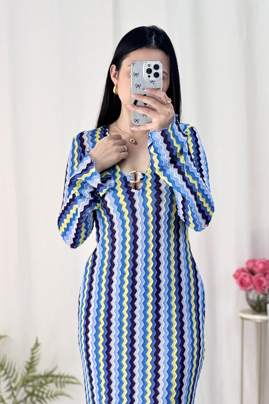 Vestido de punto ajustado