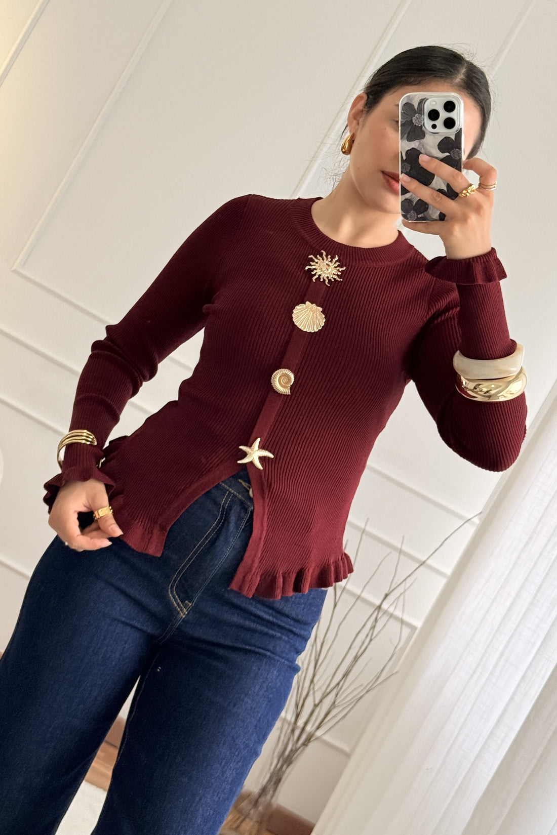 Camisola com botões