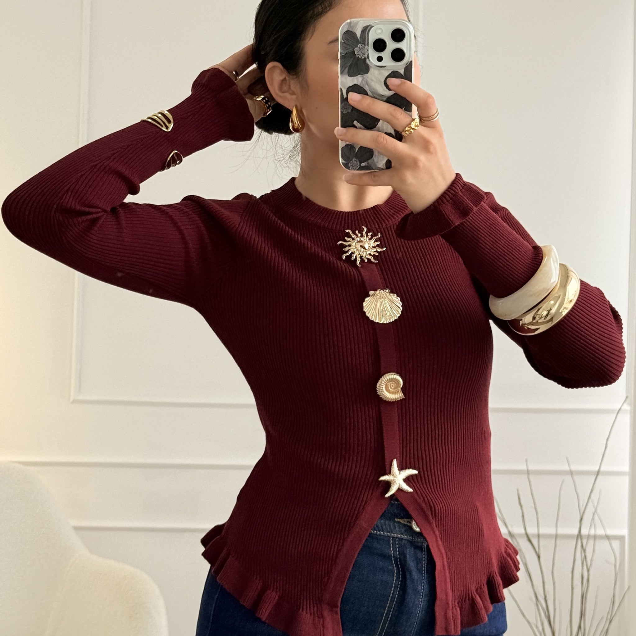 Camisola com botões