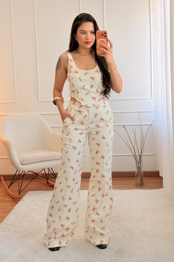 Top floral all-over LUMINA