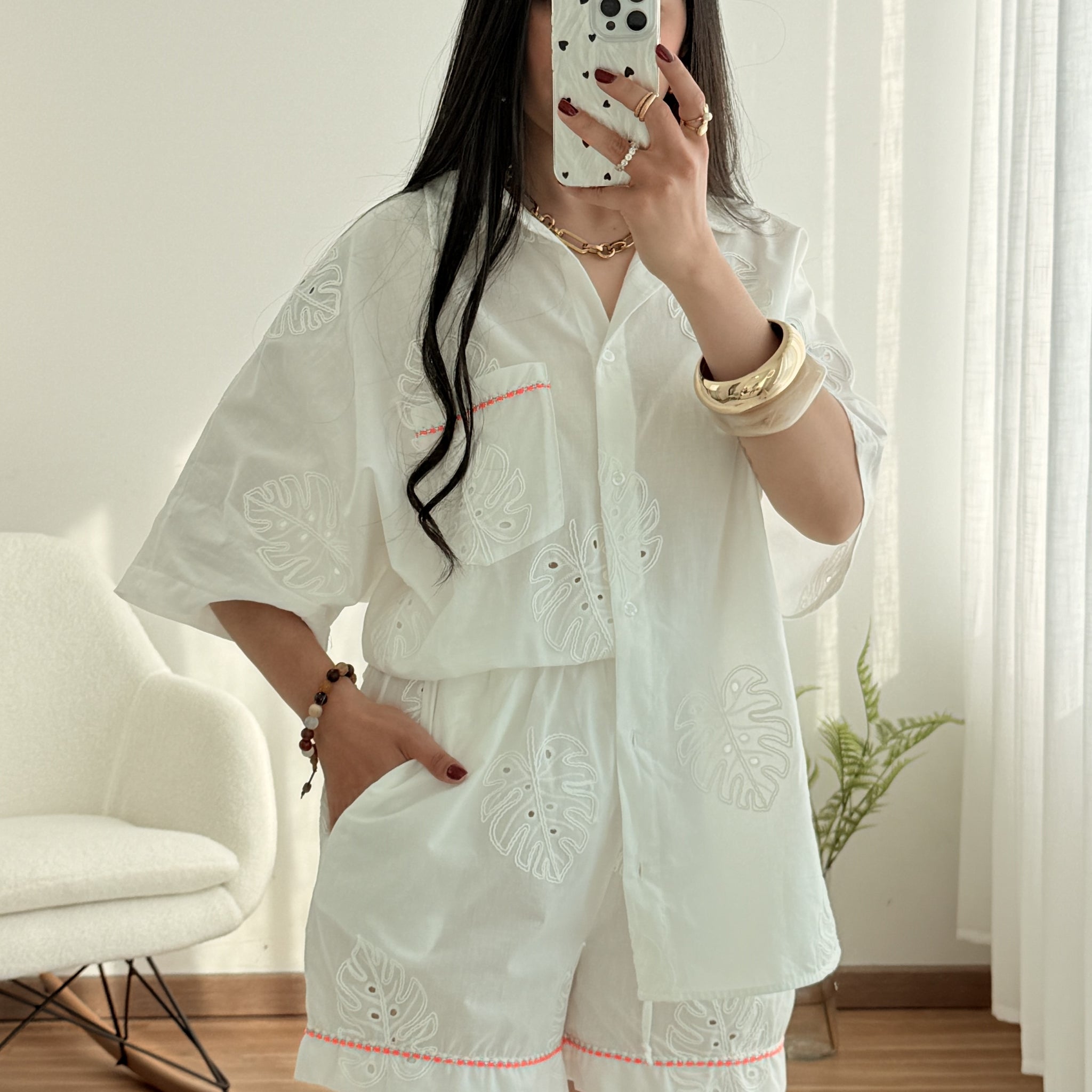 Camisa monstera LUMINA