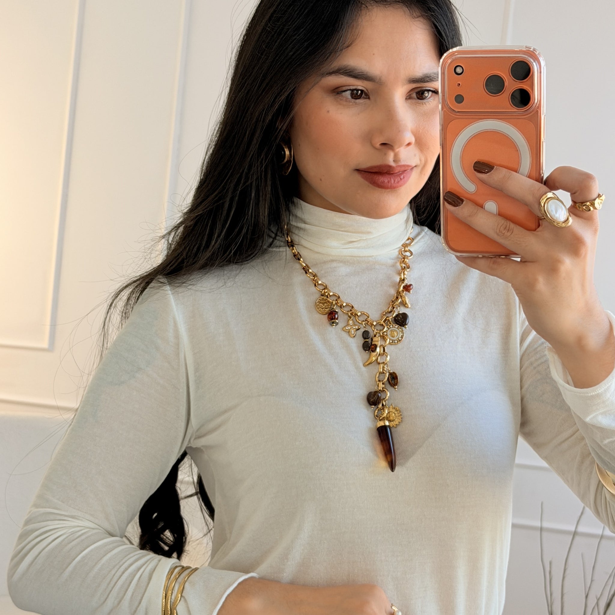 Camisola de gola alta