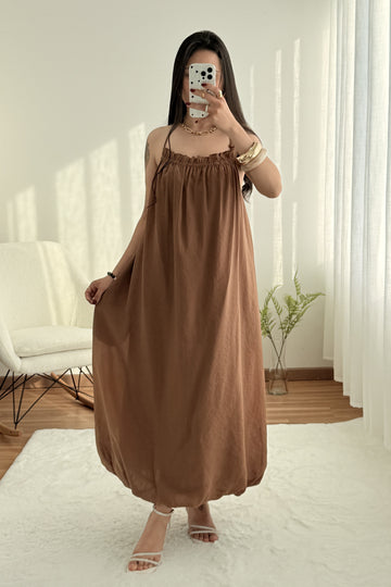 Vestido longo balão LUMINA