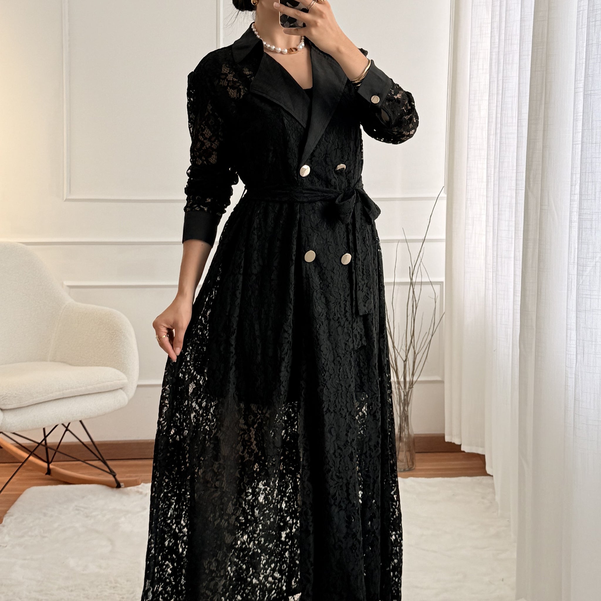 Vestido com forro destacável