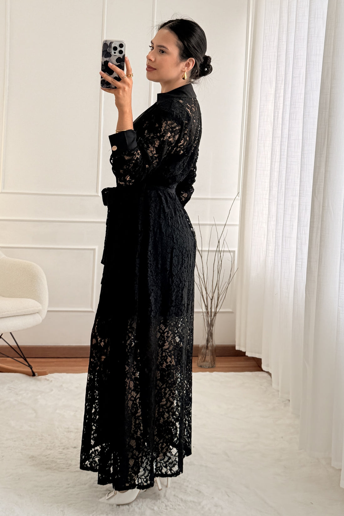 Vestido com forro destacável