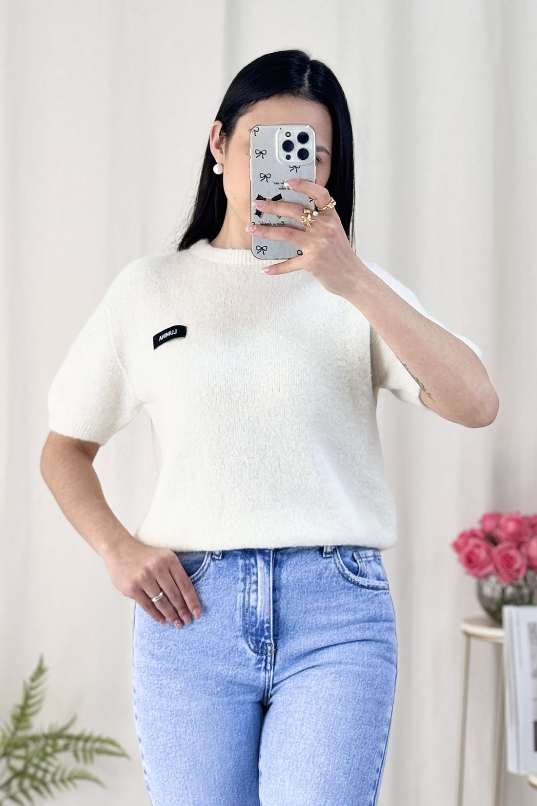 T-shirt malha LUMINA