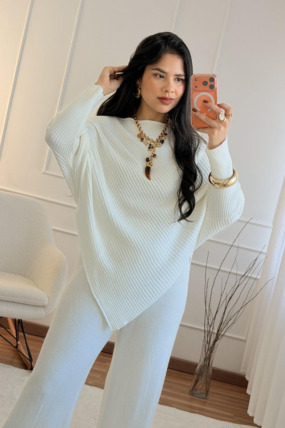 Camisola assimétrica