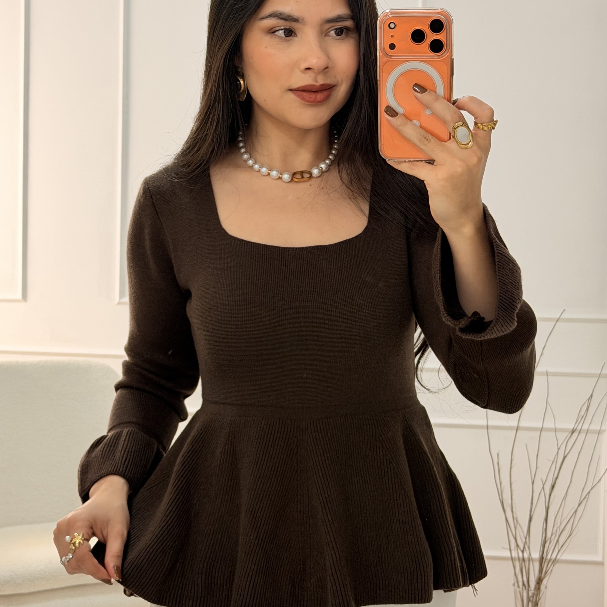 Blusa detalhe plissado