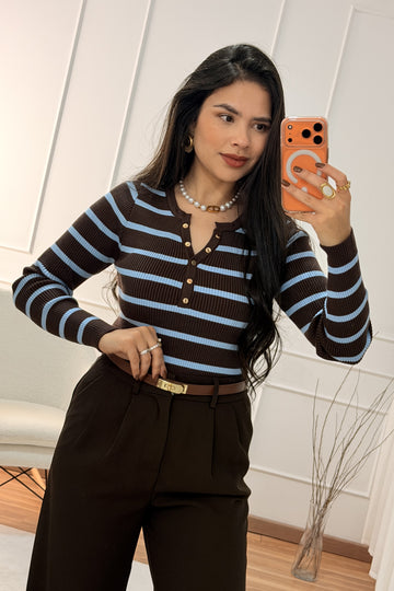 Camisola riscas DROLE DE COPINE